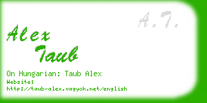 alex taub business card